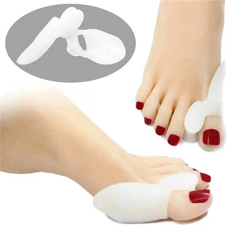 1pair Silicone Gel Thumb Corrector Bunion Little Toe