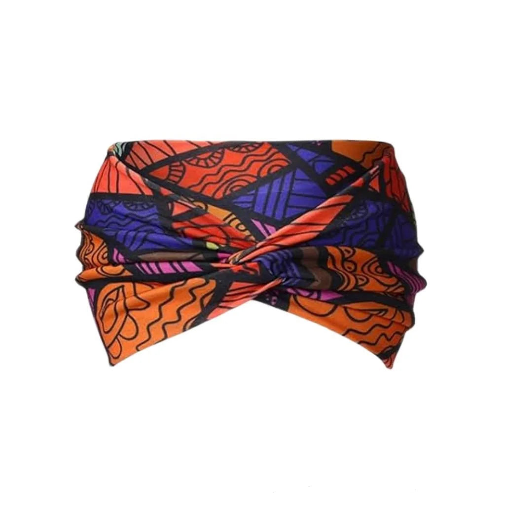 Widening High Strength Bohemian Yoga Sports Headband African