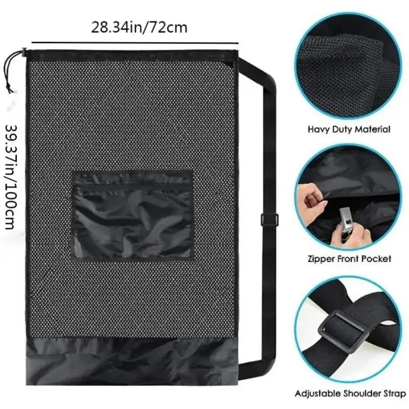 Soccer Ball Mesh Bag Backpack Extra Large Football Storage