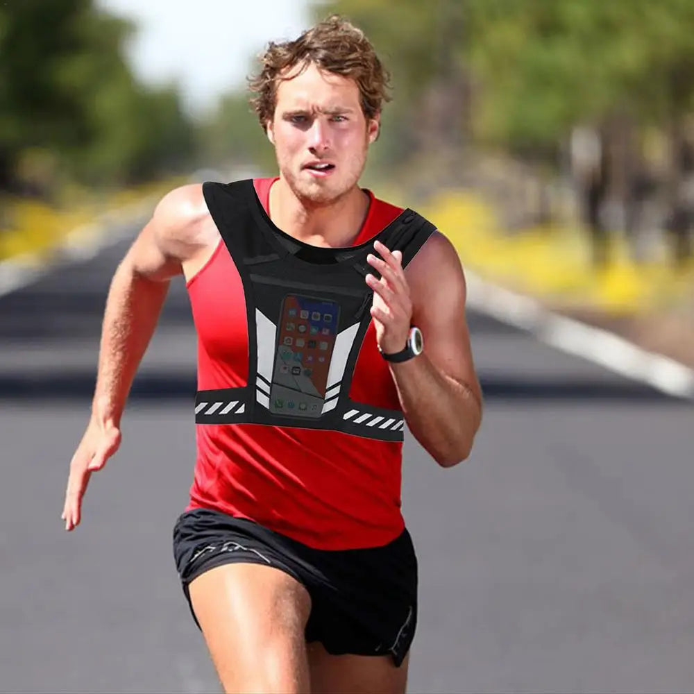 Reflective Running Vest Bag Universal Running Sports Phone