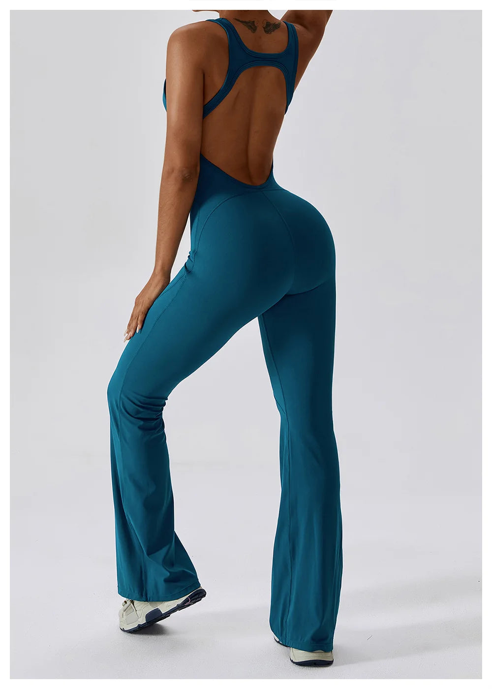 Solid Yoga Jumpsuit One Piece Outfit Fitness Bodysuit