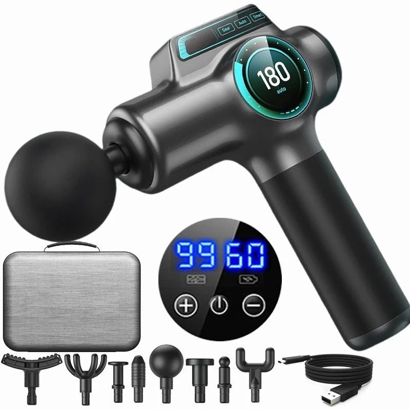 99 Speed Professional Muscle Massage Gun Massager Massager for Neck and Back Massage Instrument Dropshipping Fitness Equ