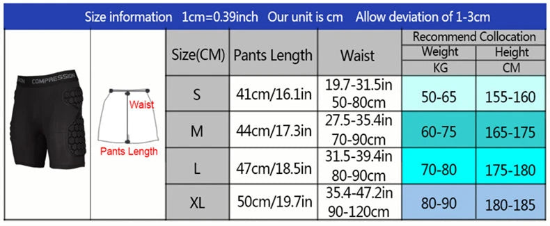 Football Soccer Goalkeeper Shorts EVA Sponge Protective