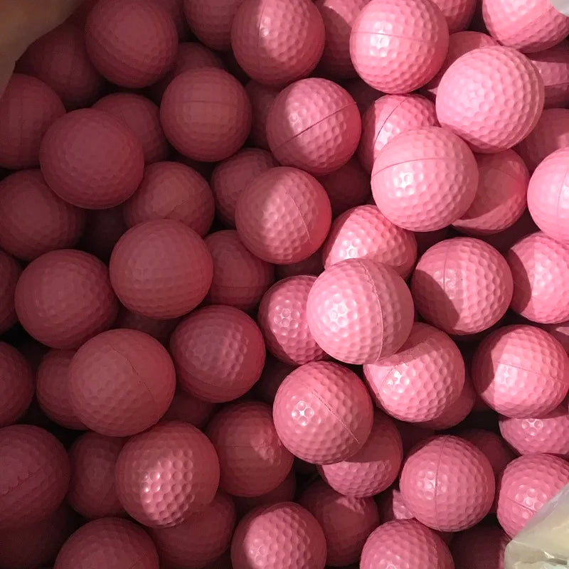 Hot Selling 20 Pcs PU Foam Golf Balls Yellow Sponge Elastic