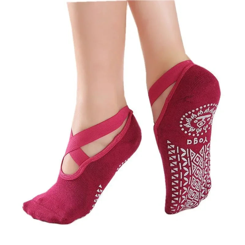Women Yoga Socks Anti Slip Bandage Sports Ladies Girls