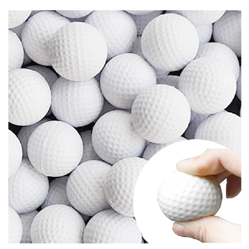 Hot Selling 20 Pcs PU Foam Golf Balls Yellow Sponge Elastic