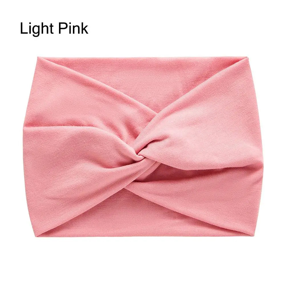 Fashion Colorful Wide Headbands Women Extra Large Turban