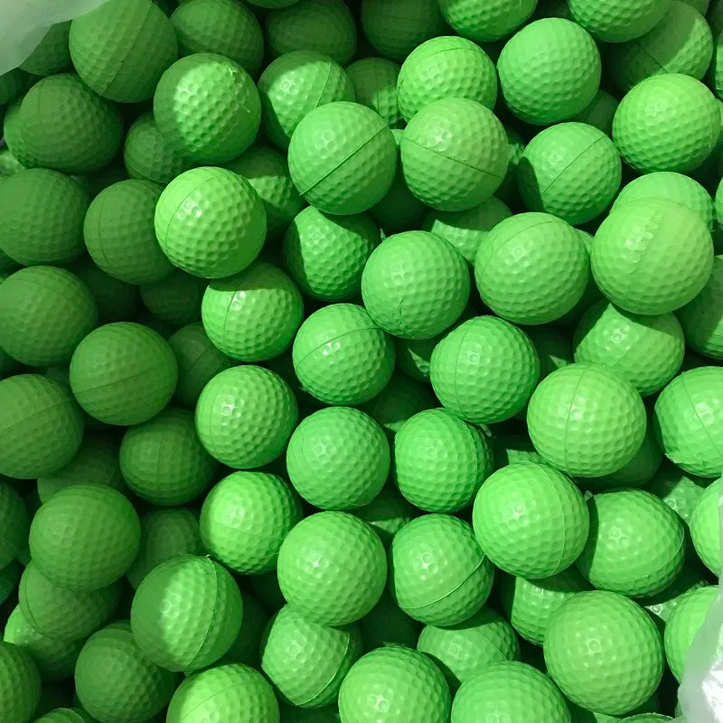 Hot Selling 20 Pcs PU Foam Golf Balls Yellow Sponge Elastic