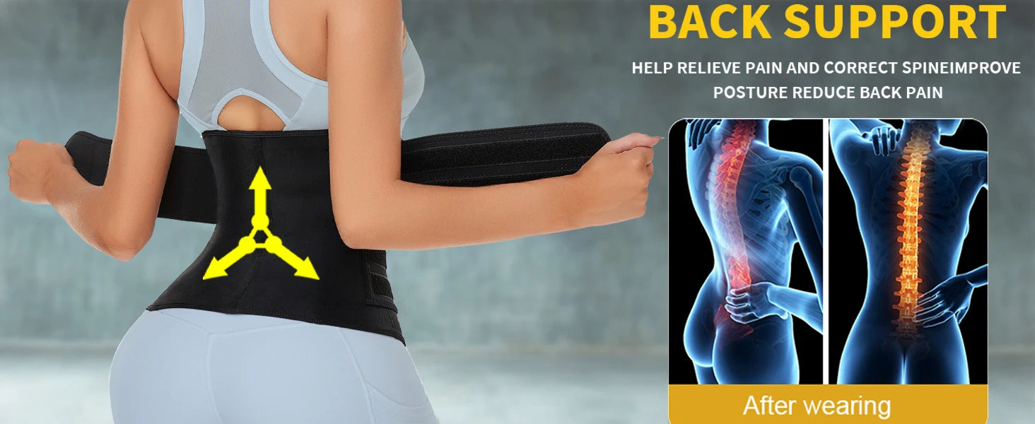 1PCS Women Men Waist Trainer Belt Tummy Control Workout