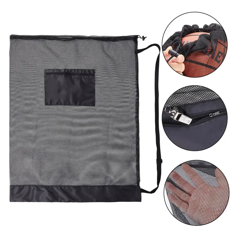 Soccer Ball Mesh Bag Backpack Extra Large Football Storage