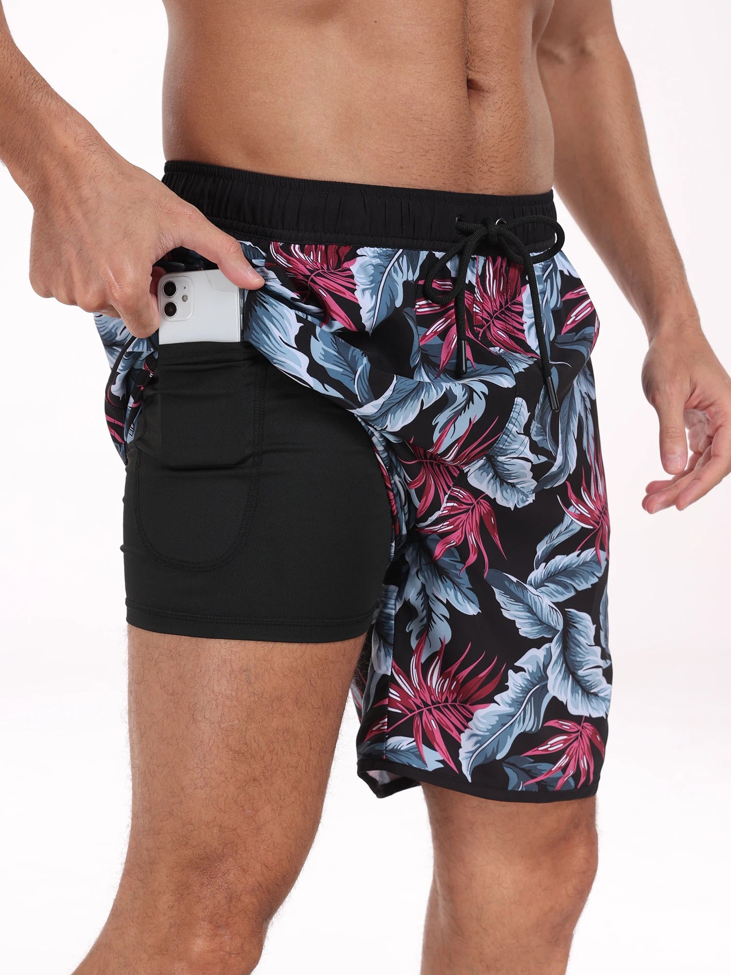 Summer men s hot selling beach pants casual vacation printed