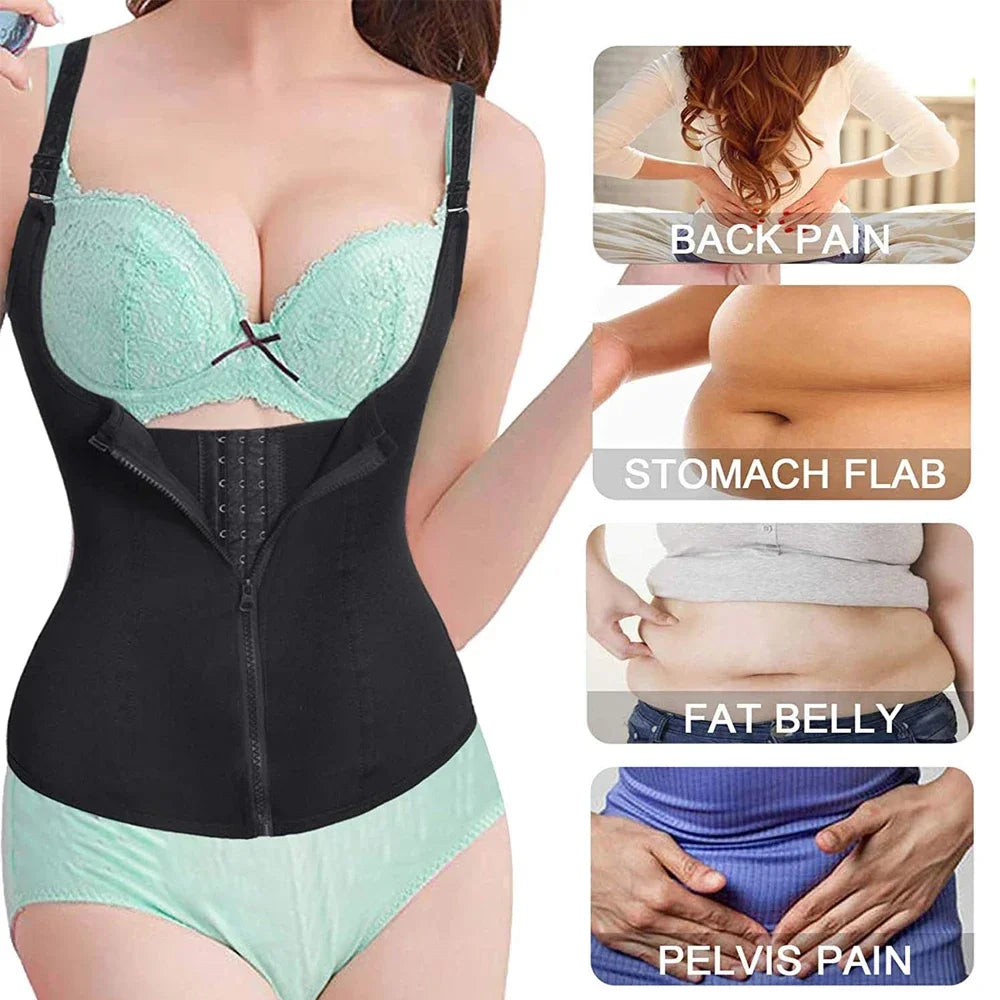 1Pcs Waist Trainer Women Corset Shapewear Zipper Women s