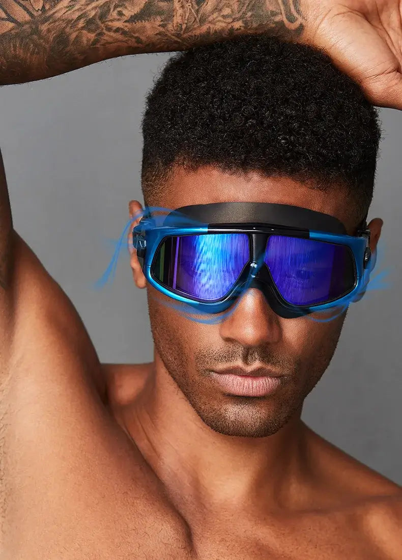 Swimming Goggles Large Frame | Men Women Swimming Goggles