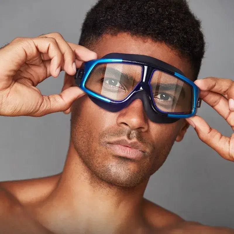 Swimming Goggles Large Frame | Men Women Swimming Goggles