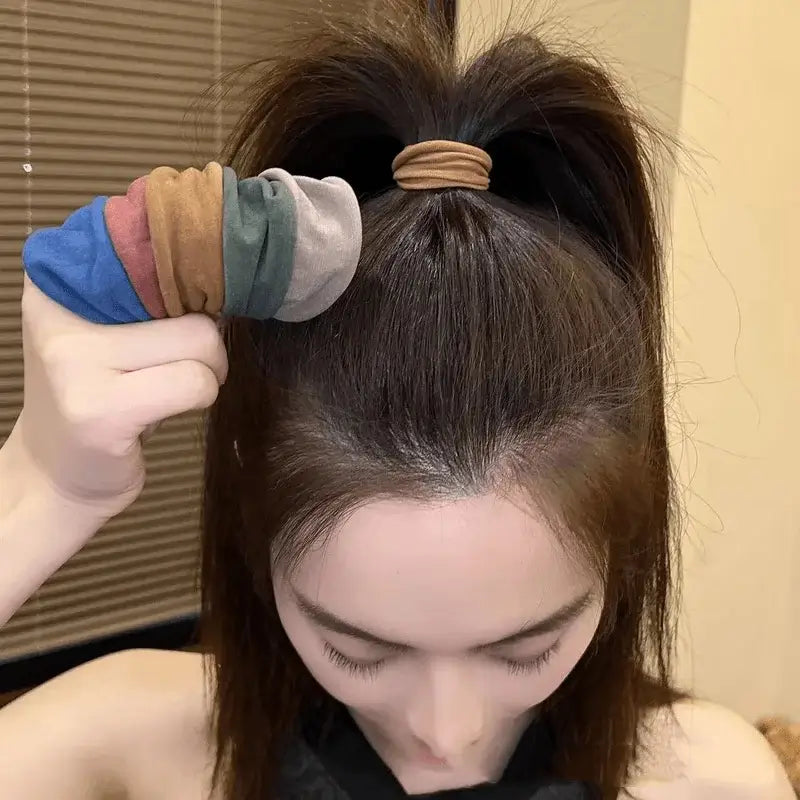 Thickened Hair Ropes For Ponytails | Wide Elastic Hair Bands