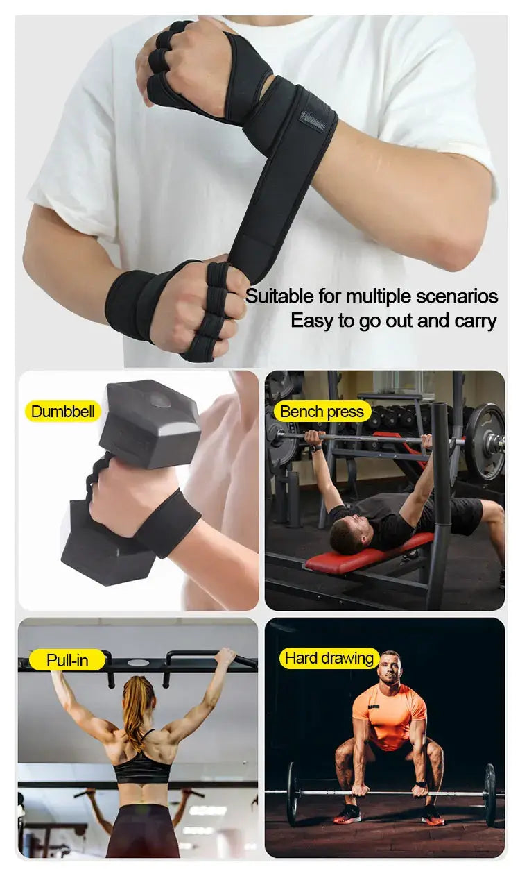 Training Grip Gloves | Men Women’s Fitness Gloves With Wrist Support