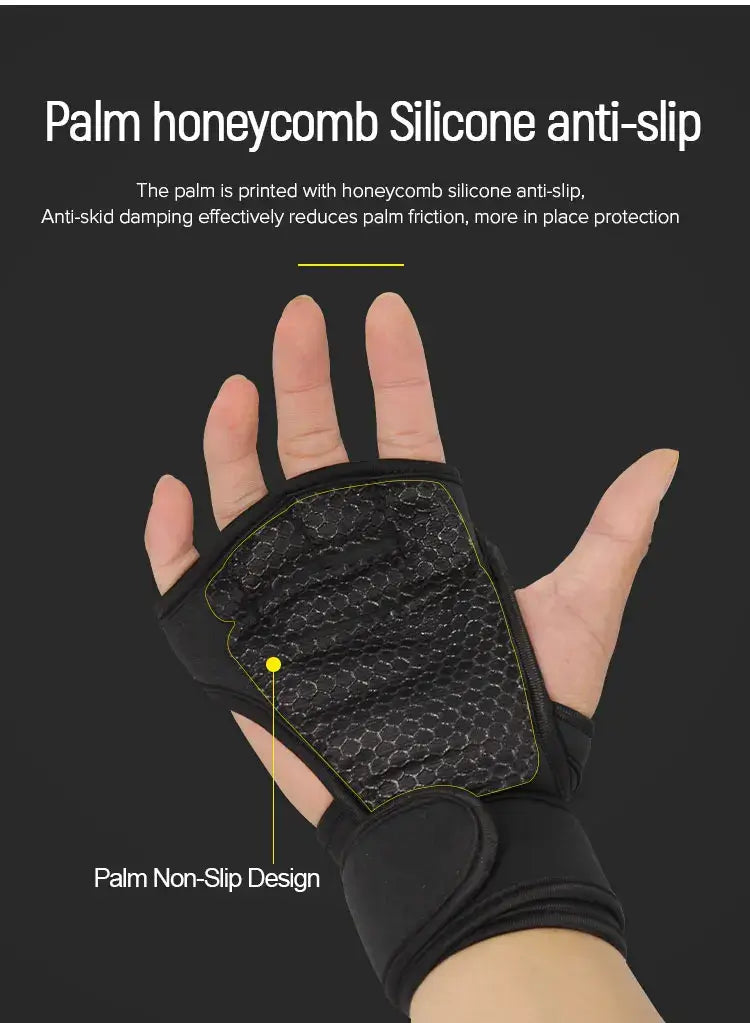 Training Grip Gloves | Men Women’s Fitness Gloves With Wrist Support
