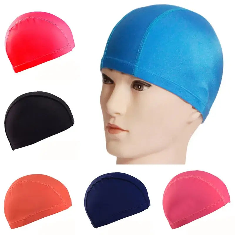 Ultra Thin Bathing Cap | Stretchable Swimming Cap Free Size
