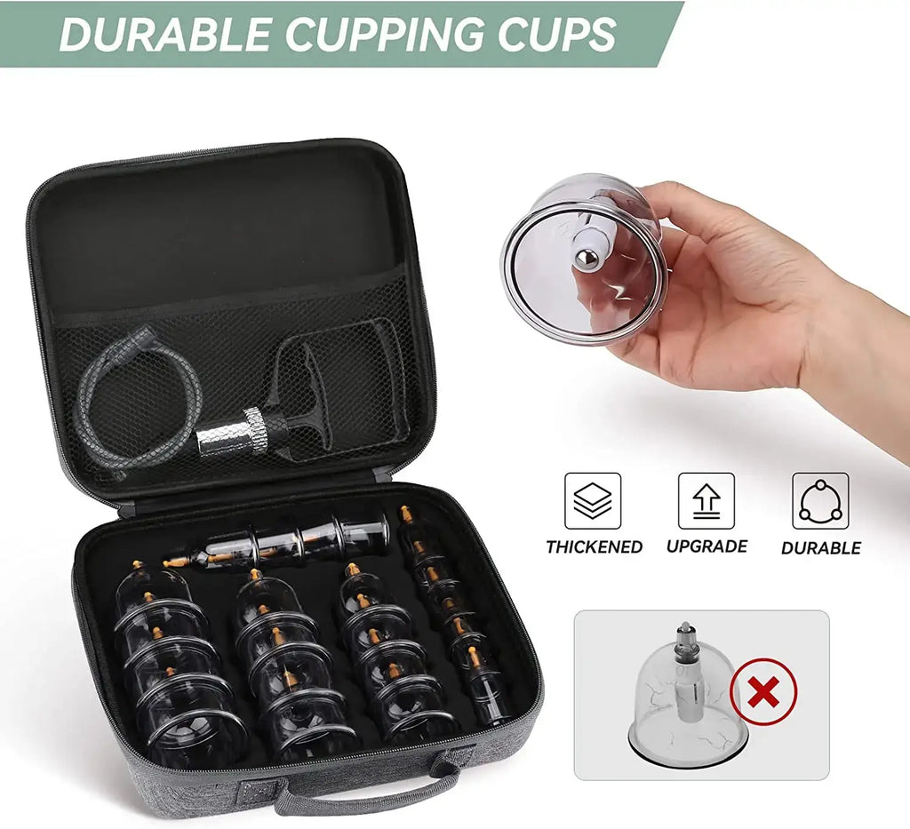 Vacuum Cupping Therapy Set For Pain Relief | Cupping Massage Set