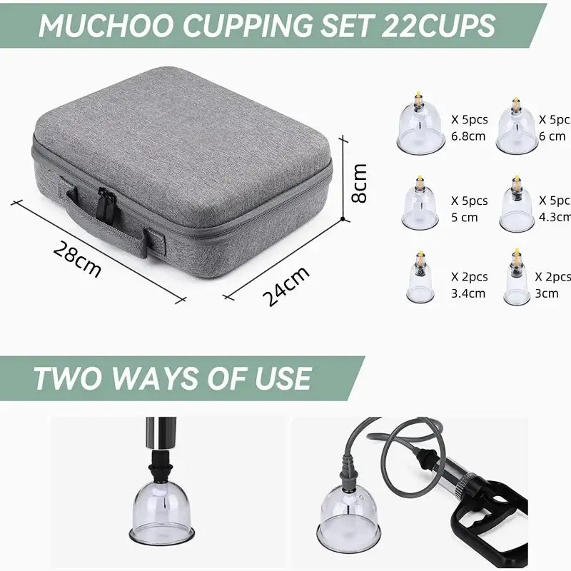 Vacuum Cupping Therapy Set For Pain Relief | Cupping Massage Set